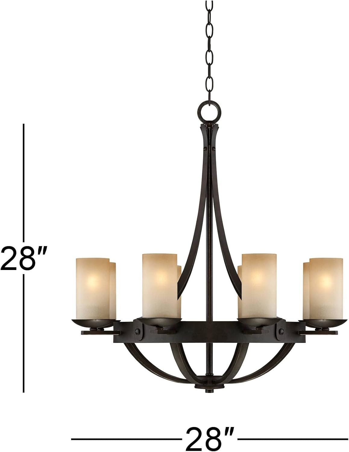 Vintage Glass Chandelier Ceiling Light Elegant Home Lighting