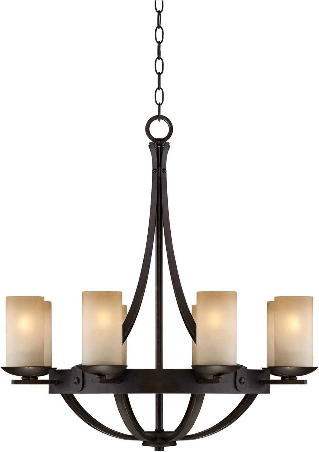 Vintage Glass Chandelier Ceiling Light Elegant Home Lighting