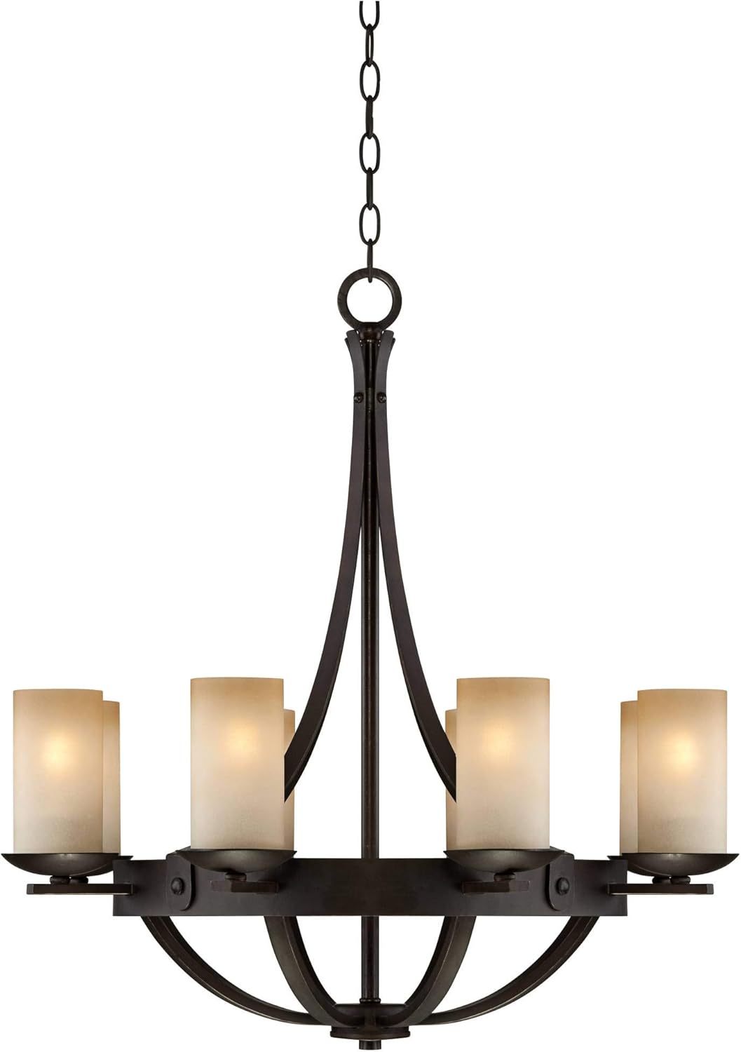 Vintage Glass Chandelier Ceiling Light Elegant Home Lighting