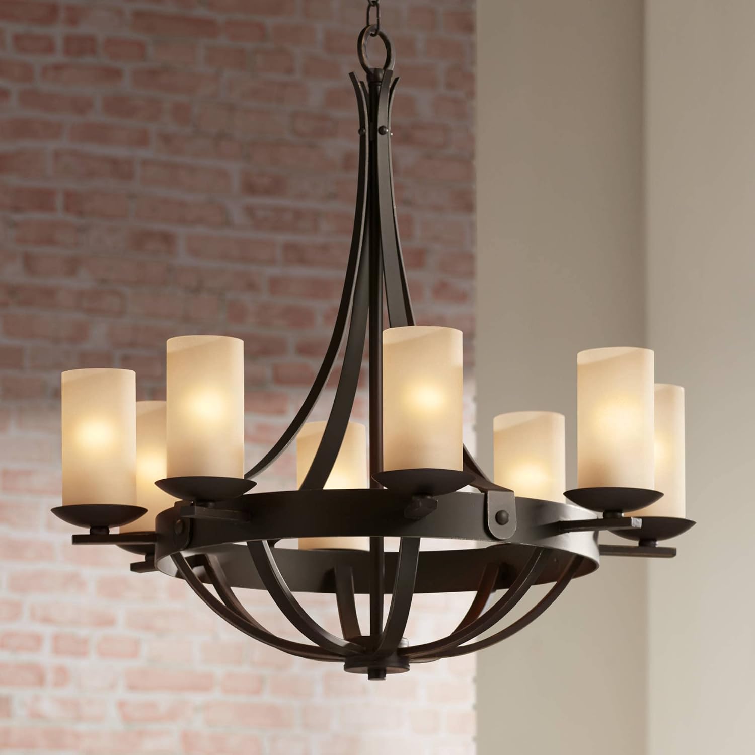 Vintage Glass Chandelier Ceiling Light Elegant Home Lighting