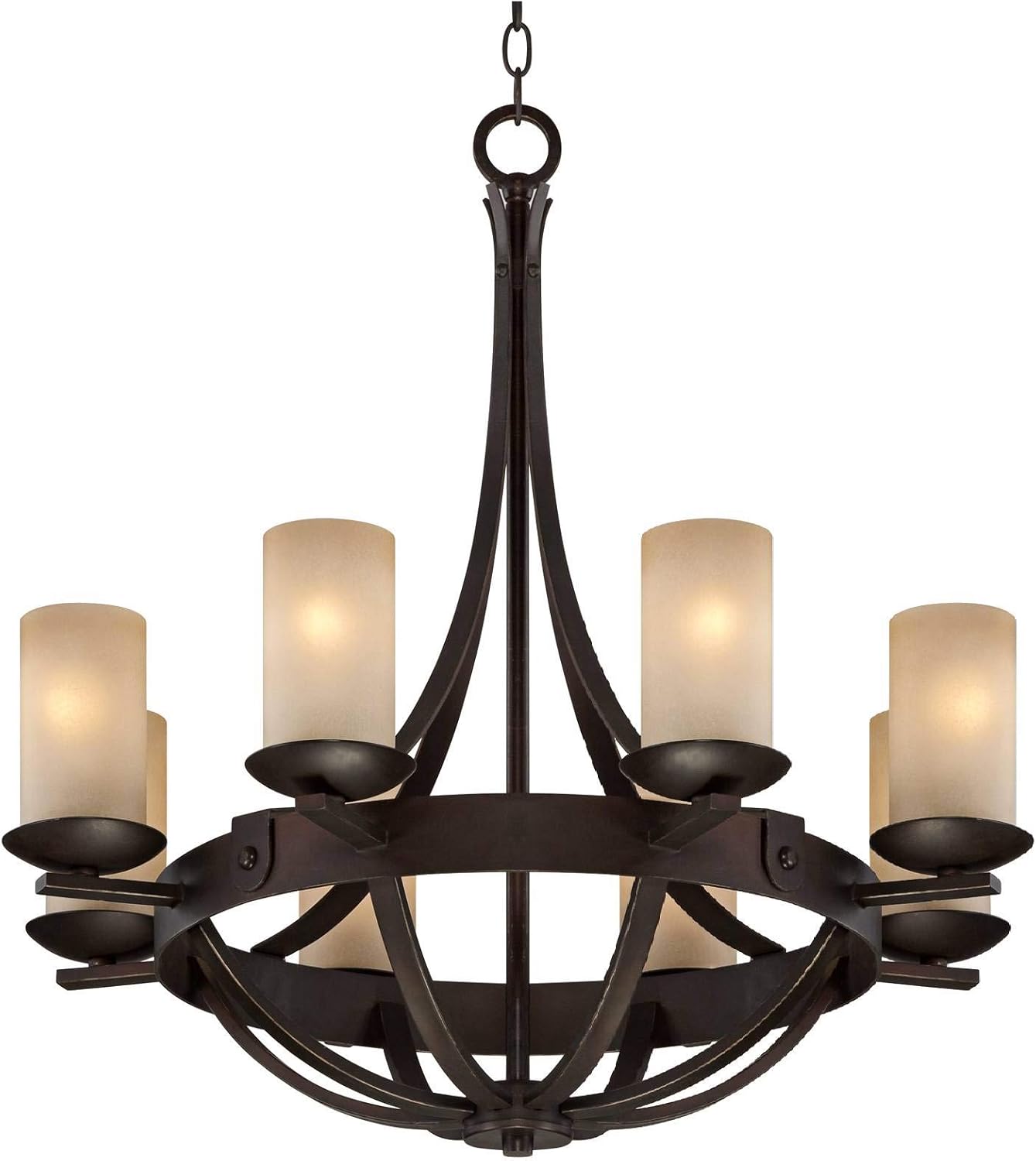 Vintage Glass Chandelier Ceiling Light Elegant Home Lighting