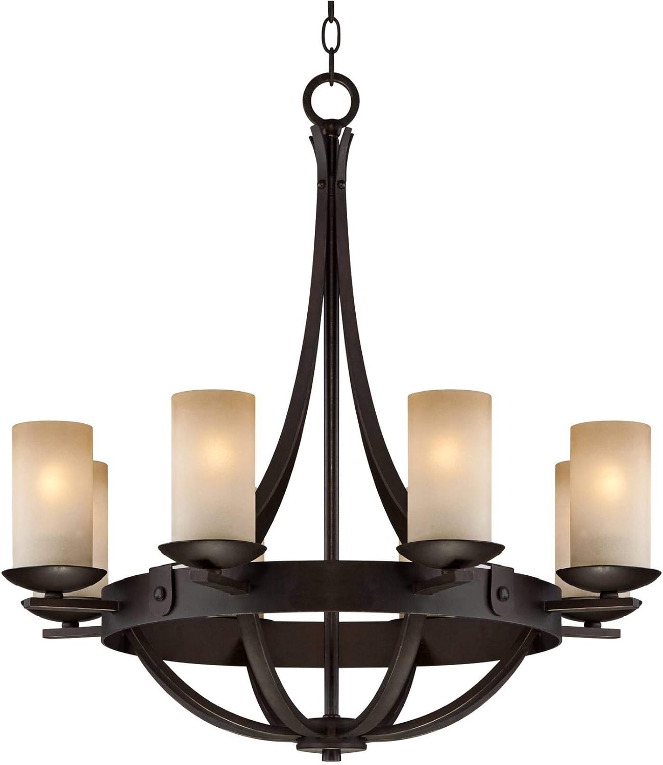 Vintage Glass Chandelier Ceiling Light Elegant Home Lighting