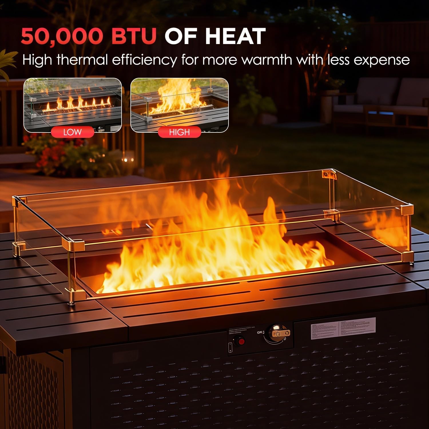 Fire Pit Table Outdoor Patio Heating & Gathering Space
