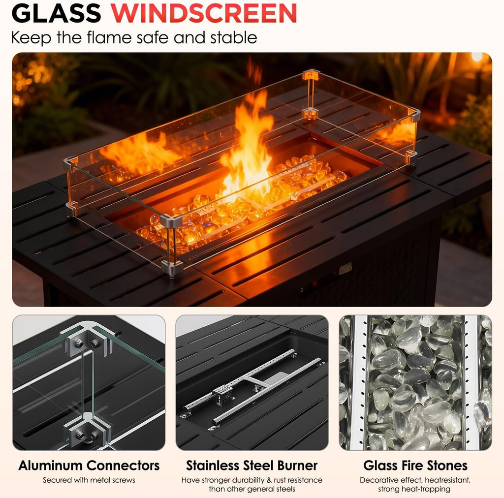 Fire Pit Table Outdoor Patio Heating & Gathering Space
