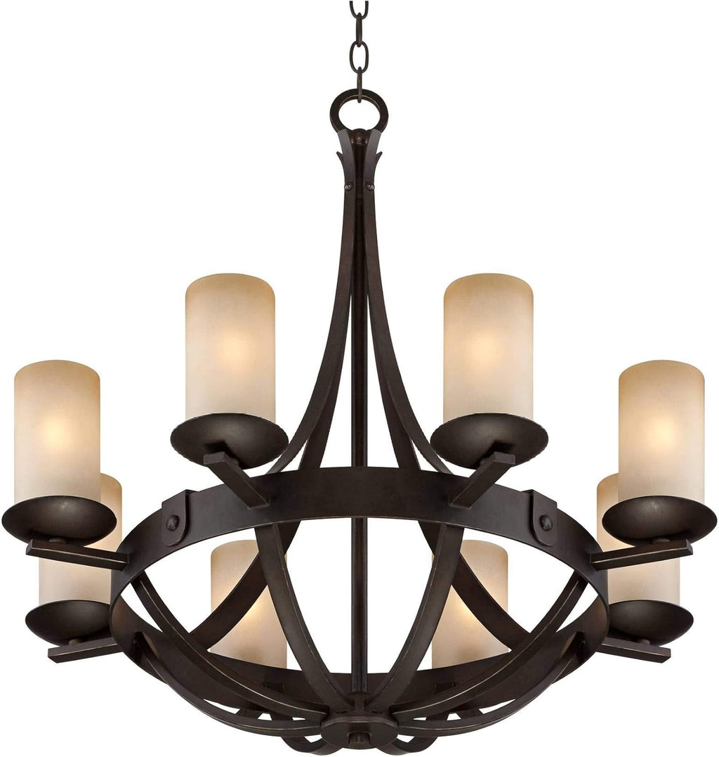 Vintage Glass Chandelier Ceiling Light Elegant Home Lighting