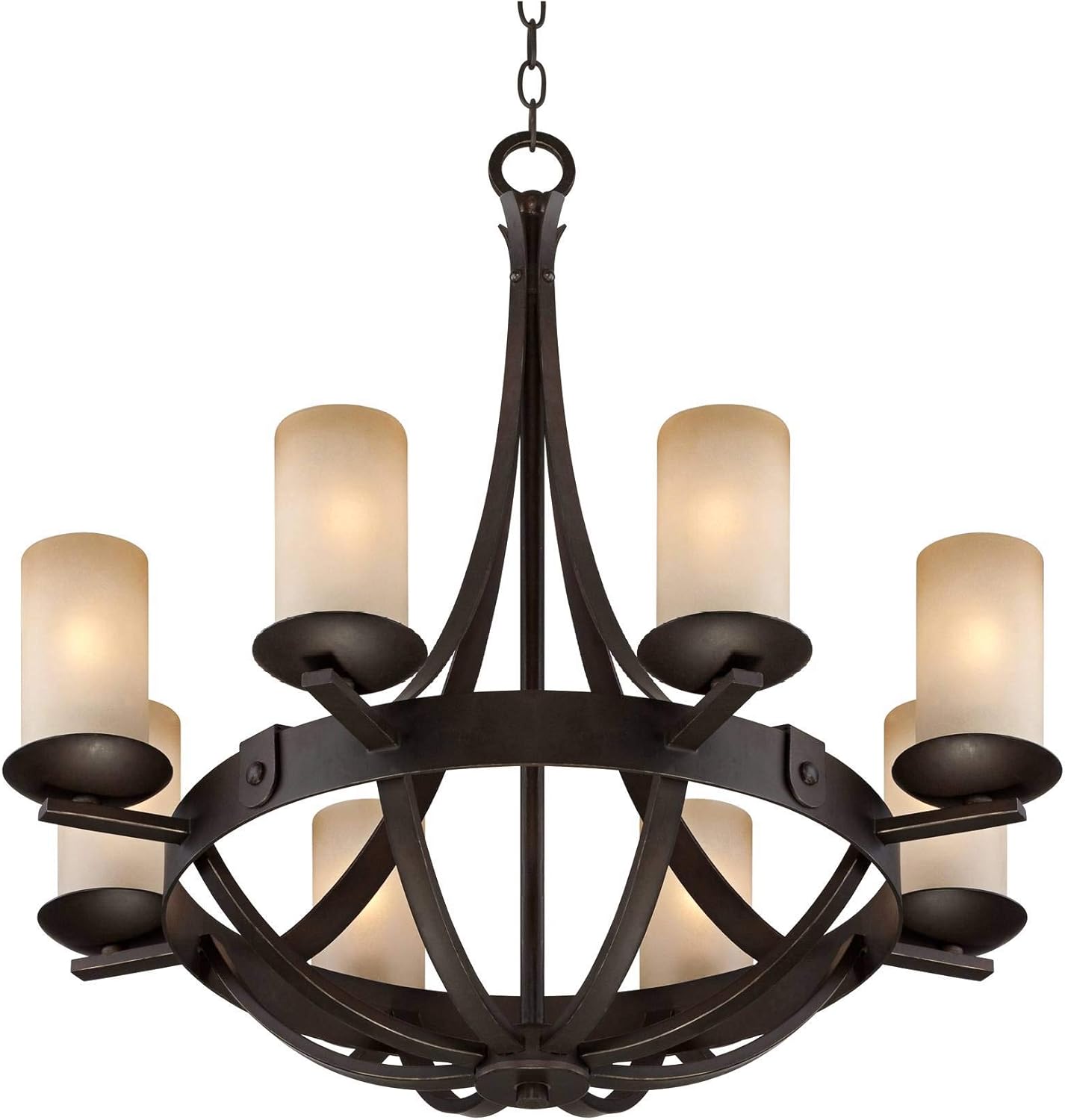 Vintage Glass Chandelier Ceiling Light Elegant Home Lighting